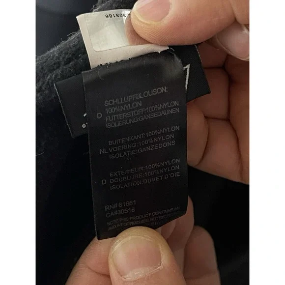 North Face Jacket Women L Black Hooded Denali Fleece Polartec Full Zip Pockets - Picture 9 of 10